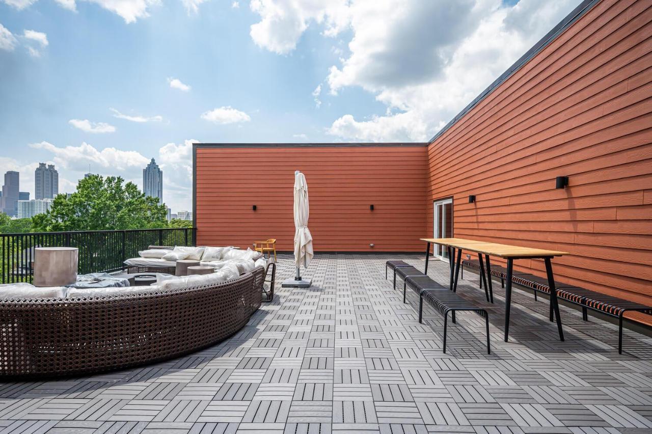 Downtown New-Built Roof-Top Balcony City View 525Pkwy Atlanta Dış mekan fotoğraf